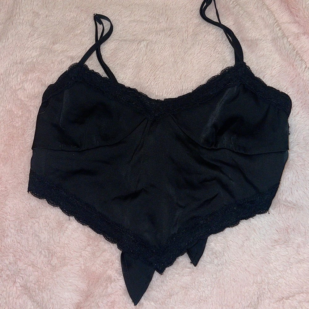 Black crop top